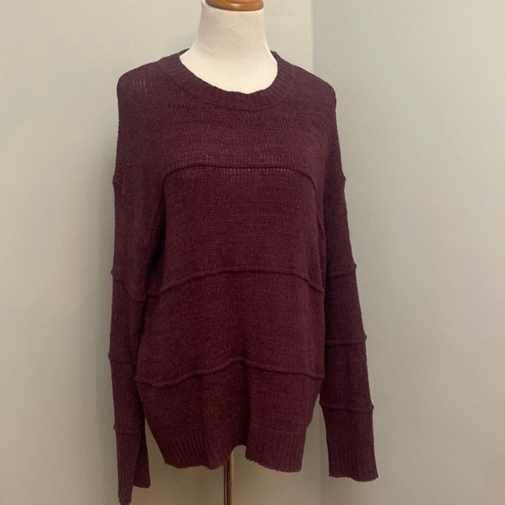 Vernacular Dark Purple Crew Neck Sweater